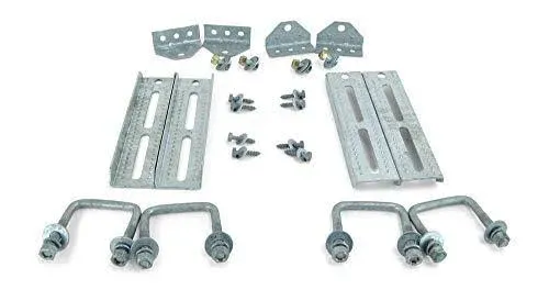 (4) 10 inch Galvanized Swivel Bunk Bracket Kit w/Hardware for 2 x 3 Crossmember