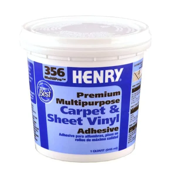 Henry 356 MultiPro Premium Multipurpose High Strength Paste Carpet & Sheet Vinyl Adhesive 1 qt