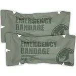 RHINO RESCUE 6" Israeli Style Emergency Bandage, Compression Trauma Wound Dressing, Medical Sterile Vacuum Sealed, Combat Tactical First Aid Kit IFAK Supplies, 2 CountRHINO RESCUE 6" Israeli Style Emergency Bandage, Compr…