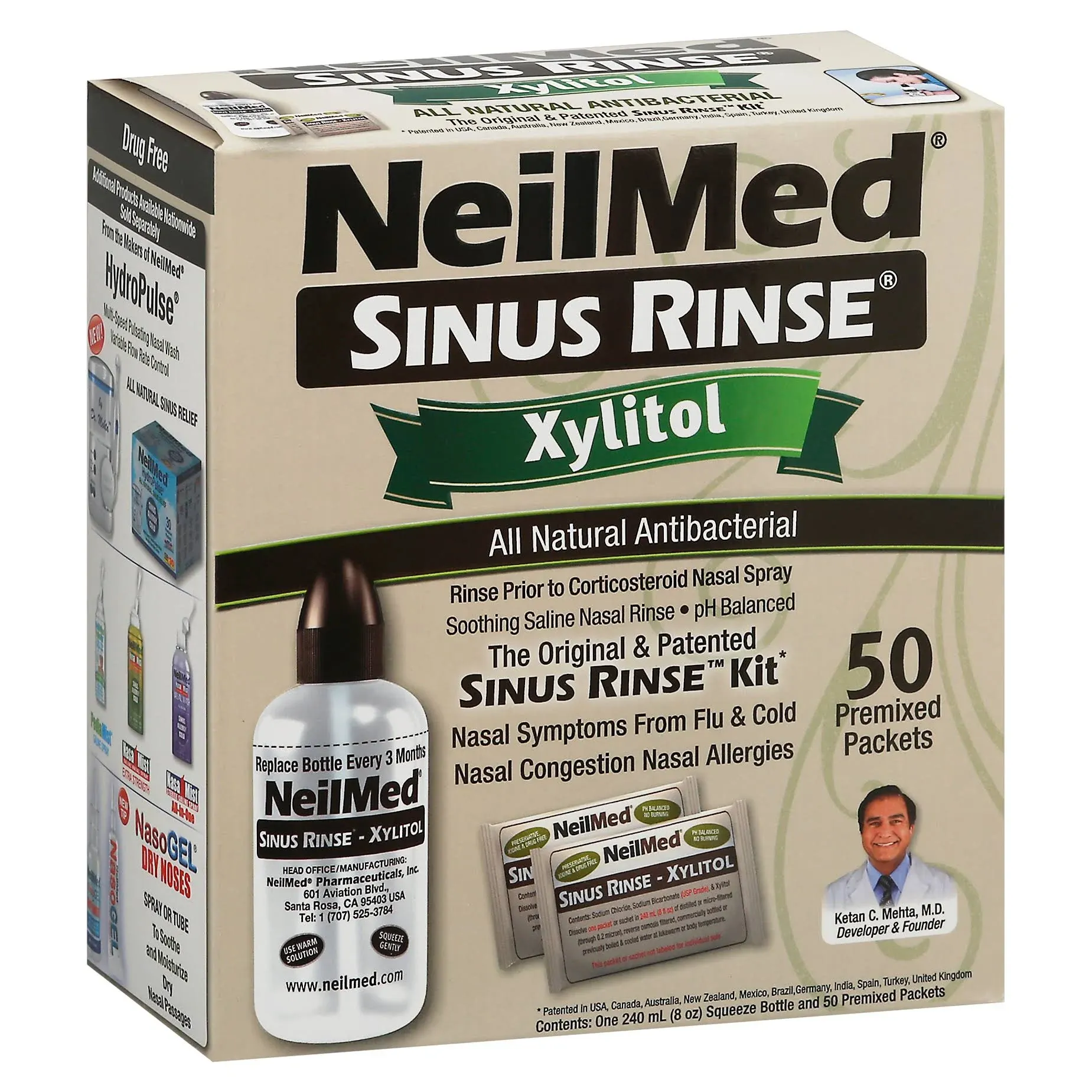 Sinus Rinse, Xylitol, Sinus Rinse Kit