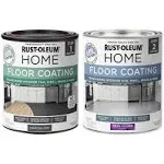 Rust-Oleum 367602 Home Interior Floor Coating Kit, Semi-Gloss Greige 32 Fl Oz (Pack of 2)