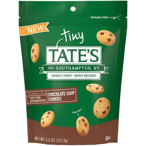 Tate's Bake Shop Cookies, Chocolate Chip, Tiny - 5.5 oz