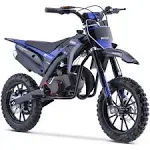 MotoTec Thunder 50cc 2-Stroke Kids Gas Dirt Bike - Blue