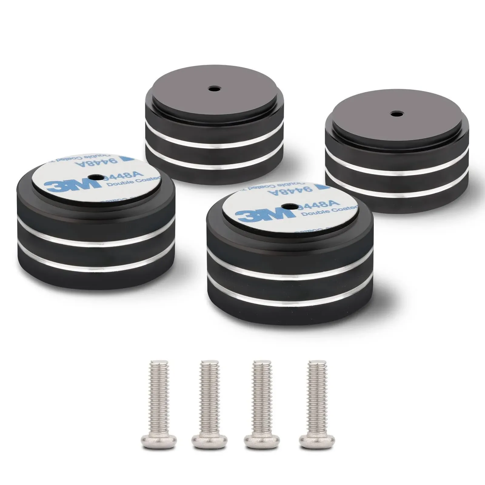 4Pcs 40x20mm Speaker Isolation Feet Single-sided 3M Adhesives Speaker Spike P...