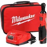 Milwaukee M12 3/8" Cordless Lithium-Ion Ratchet Kit