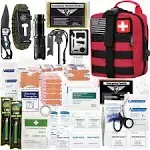 EVERLIT 250 Pieces Survival First Aid Kit IFAK EMT Molle Pouch Survival Kit Outdoor Gear Emergency Kits Trauma Bag for Camping Boat Hunting Hiking