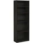 Furinno Jaya Simply Home 5-Shelf Bookcase, CC Espresso