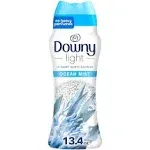 Downy Light Laundry Scent Booster Beads for Washer, Ocean Mist, 26.5 oz, with No Heavy Perfumes, Use with Fabric Softener