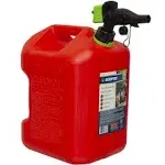 5 Gal. Smart Control Gas Can with Rear Handle, Red Fuel Container