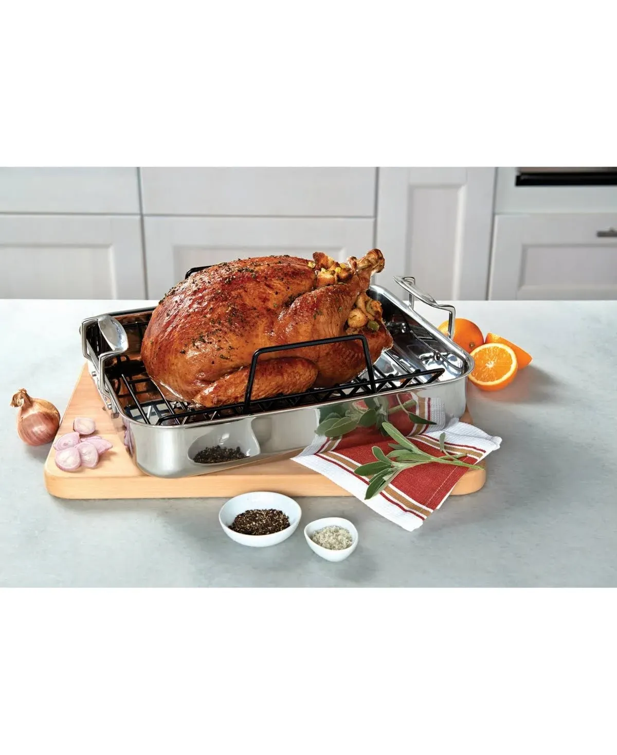 Viking 3-Ply Roasting Pan with Nonstick Rack, 16 X 13 X 3,