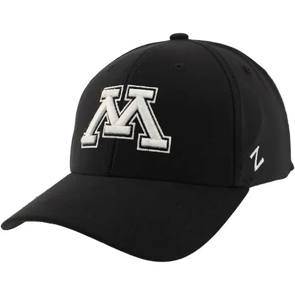 Zephyr Standard NCAA Officially Licensed Hat Fitted Hype Black, Large