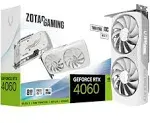 ZOTAC Gaming GeForce RTX 4060 8GB Twin Edge OC White Edition DLSS 3 8GB GDDR6 128-bit 17 Gbps PCIE 4.0 Compact Gaming Graphics Card, ZT-D40600Q-10M