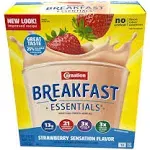 Carnation Breakfast Essentials Powder Drink Mix, Strawberry Sensation, 10 Count Box of Packets (Pack of 6) (Packaging May Vary)