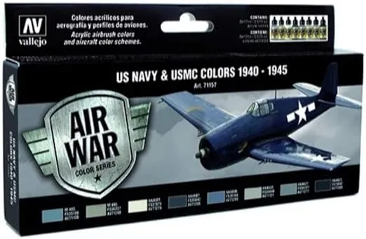 Vallejo WWII USN Aircraft Model Watercolor Air Paint, 17ml