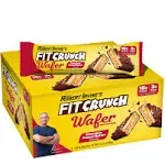 Fit Crunch Wafer Protein Bar Chocolate Peanut Butter - 9 Bars