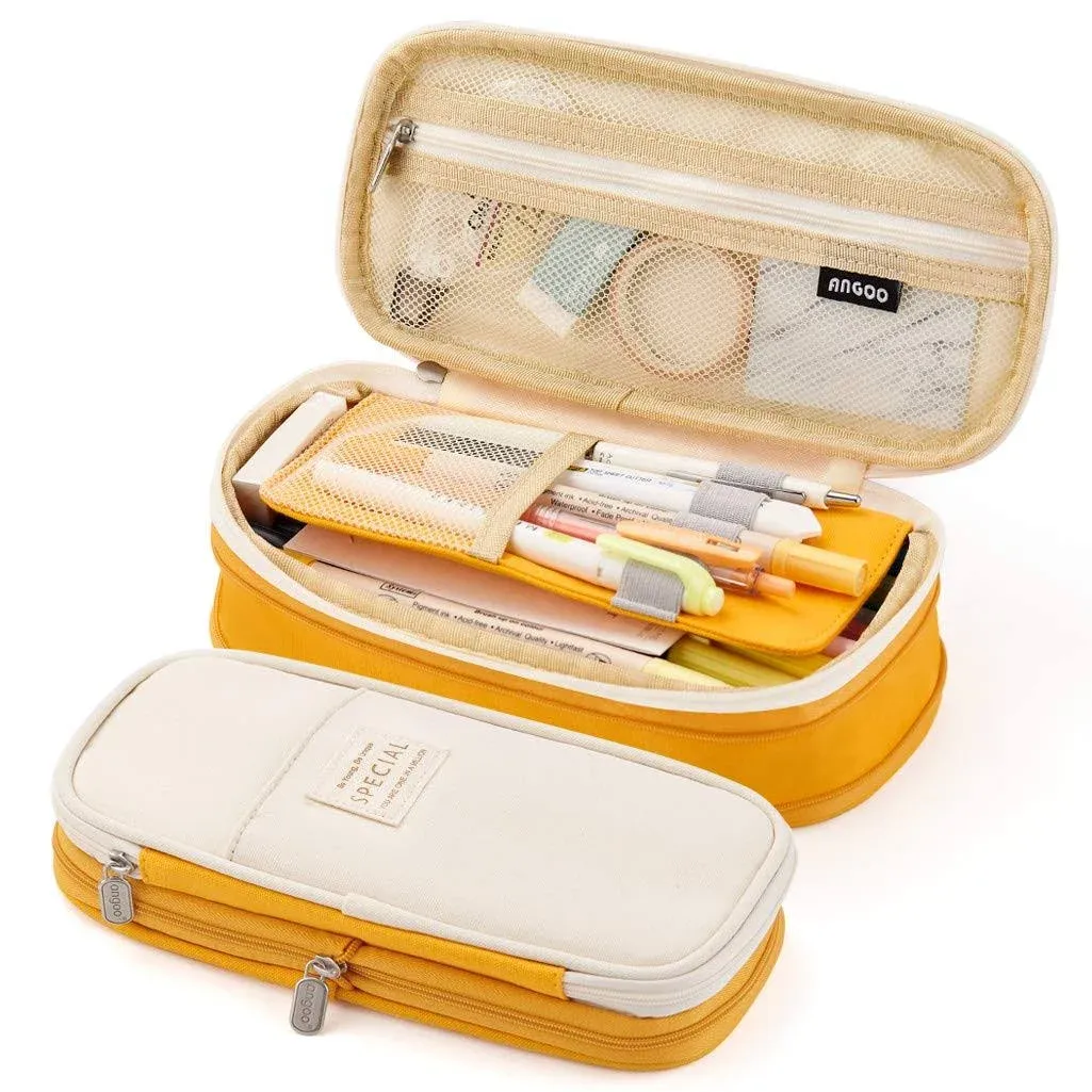 Easthill Big Capacity Pencil Pen Case Office College School Large Storage High Capacity Bag Pouch Holder Box Organizer