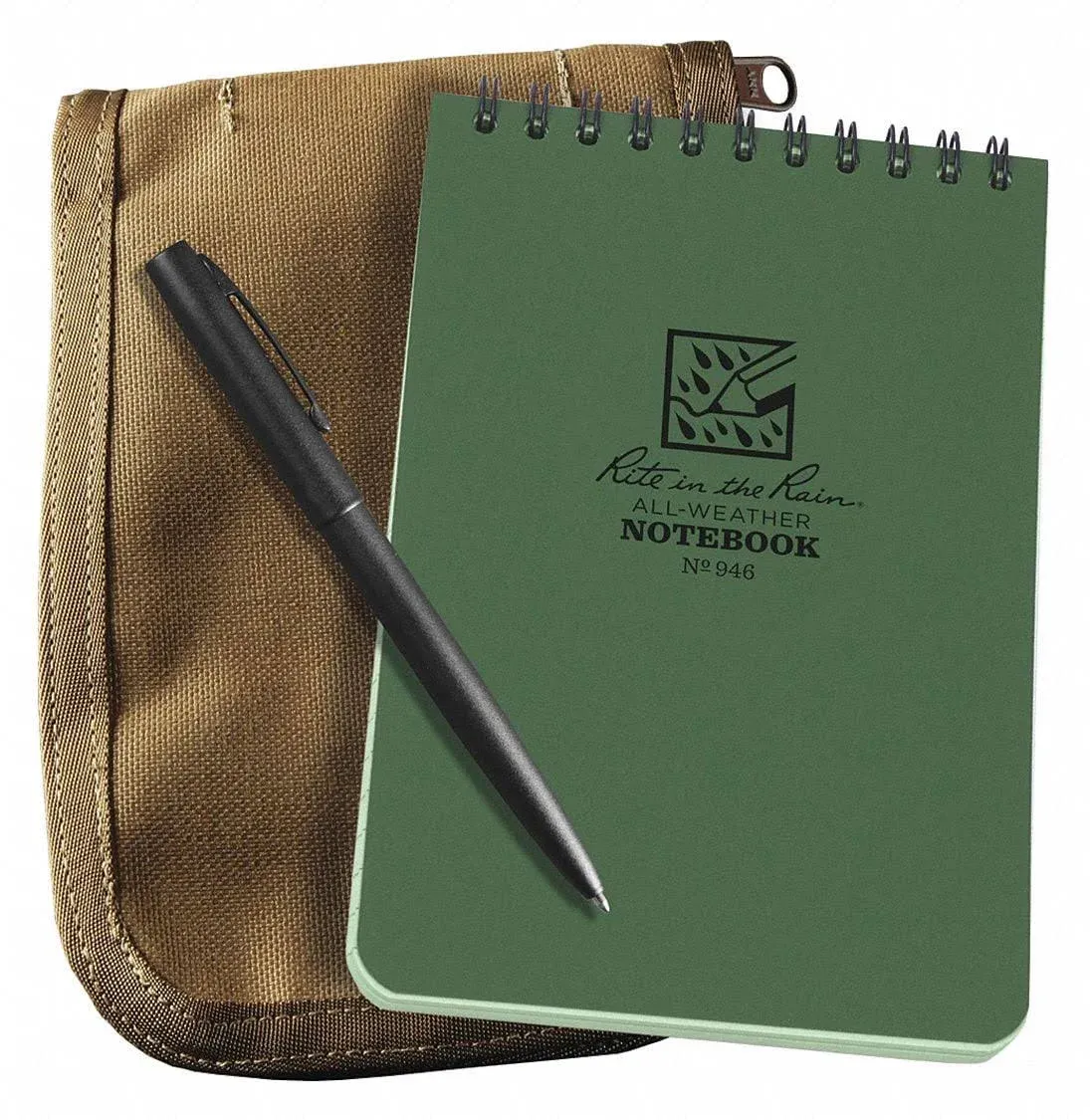 Rite in The Rain 946T-KIT Top Spiral 4x6" Notebook Kit - Tan