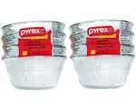 Pyrex Glass 6-Ounce Custard Cups, Set of 4 (2) Clear 