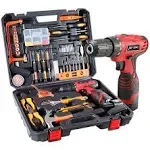 jar-owl 108 Piece Power Tool Combo Kits with 16.8v Cordless Drill, Household Tools Set with DIY Hand Tool Kits for Professional Garden Office Home