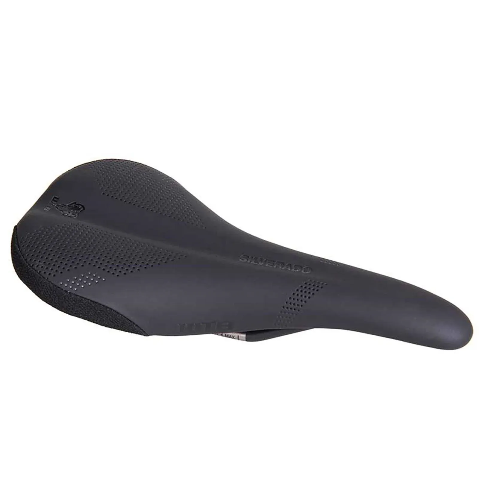 WTB Silverado Saddle (Black) (Titanium Rails) (Medium) (142mm)