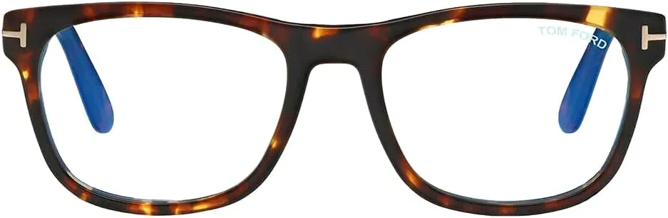 Tom Ford FT 5662-B 052 Tortoise Plastic Square Eyeglasses 56mm