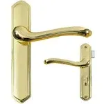 New Wright Products VCA112PB Storm Door Latch Set - Polished Brass