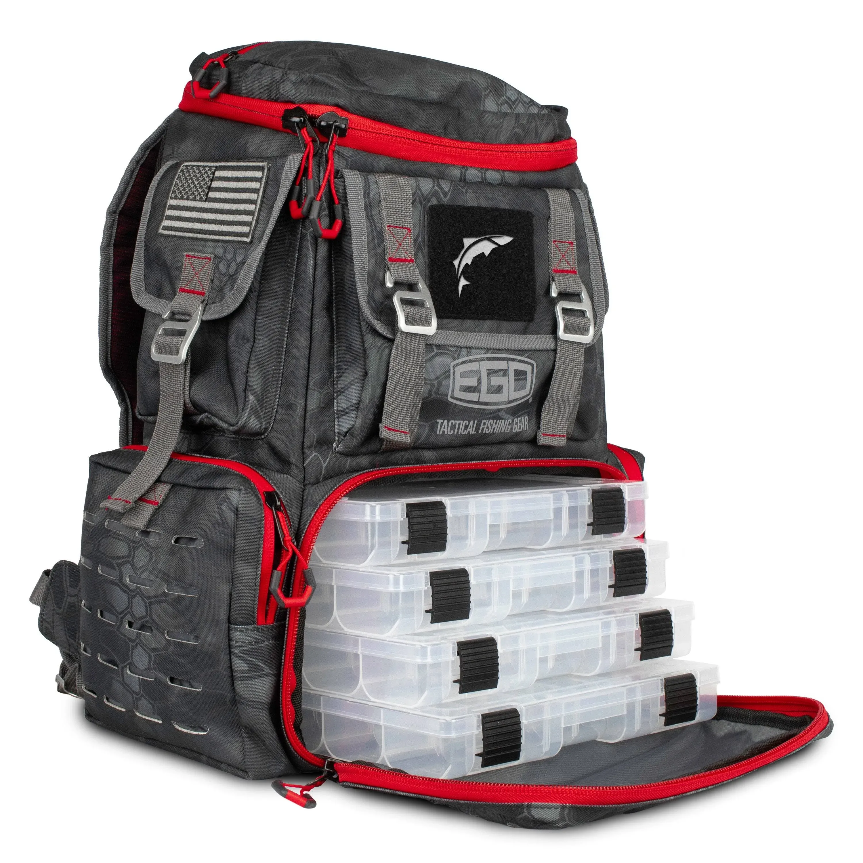 EGO Fishing Kryptek Tackle Box Backpack