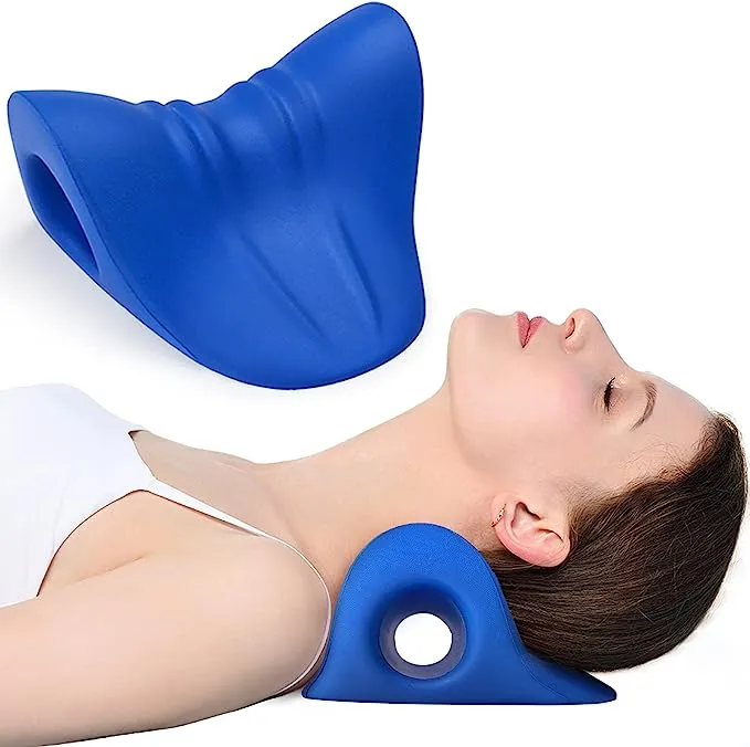 Neck and Shoulder Relaxer, Cervical Traction Device for TMJ Pain Relief and Cervical Spine Alignment, Chiropractic Pillow Neck StretcherNeck and Shoulder Relaxer, Cervical Traction Device for…