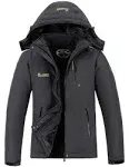 MOERDENG Men's Waterproof Ski Jacket Warm Winter Snow Coat Mountain Windbreaker Hooded Raincoat