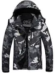 MOERDENG Men's Waterproof Ski Jacket Warm Winter Snow Coat Mountain Windbreaker Hooded Raincoat