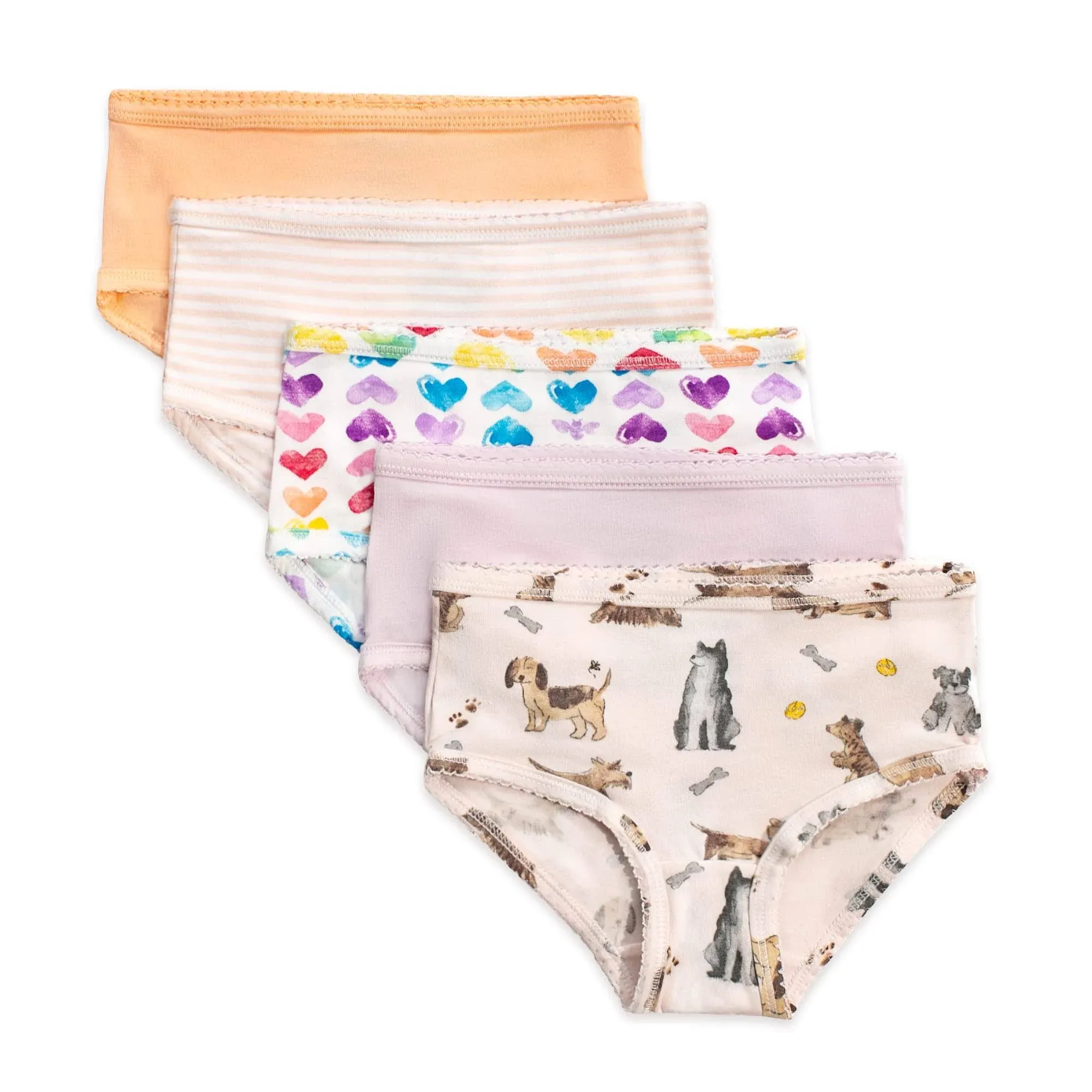 Burt's Bees Baby Toddler Girl Underwear, Organic Cotton, Pack of 5