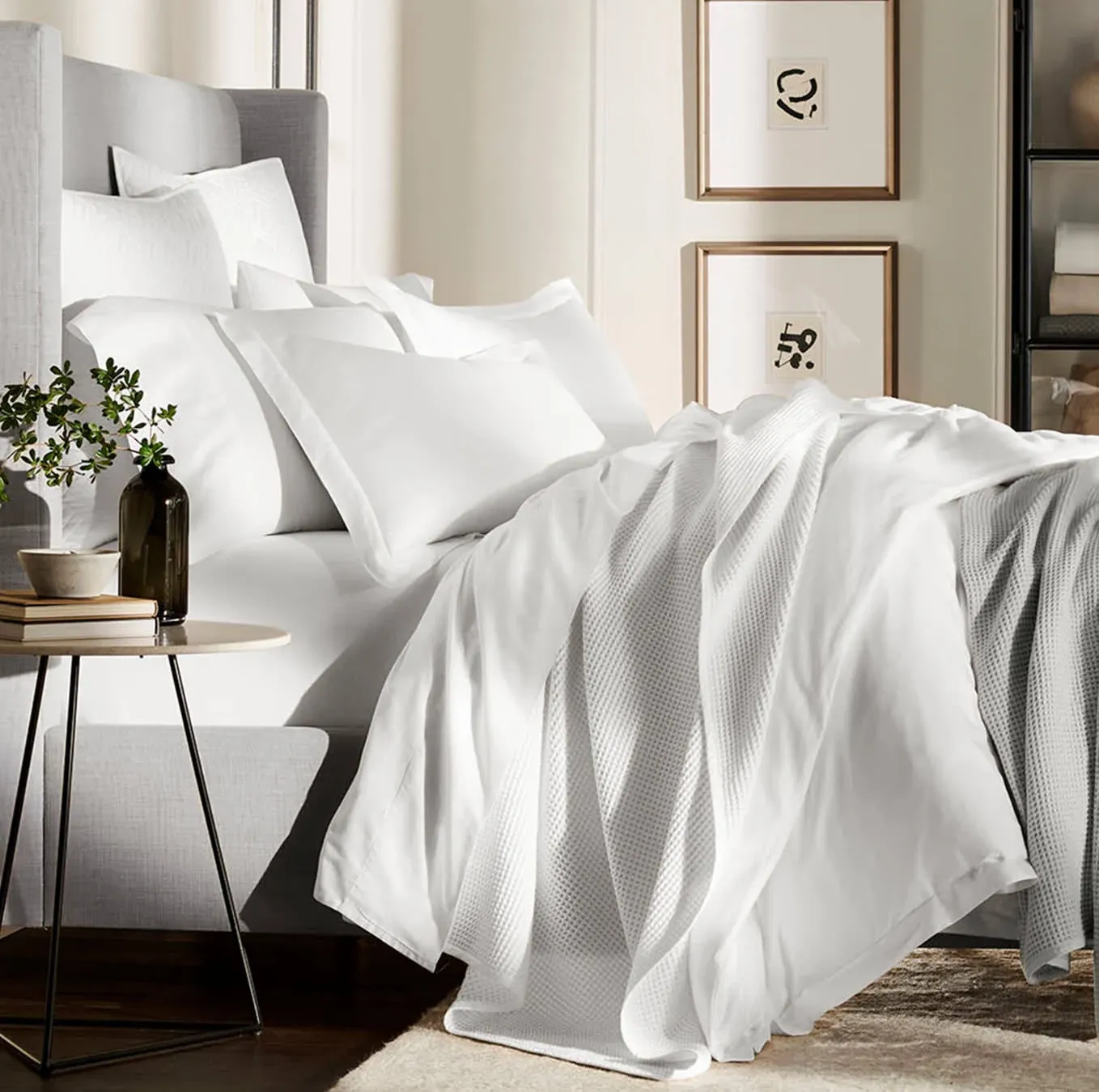 Boll & Branch Percale Hemmed Sheet Set in White