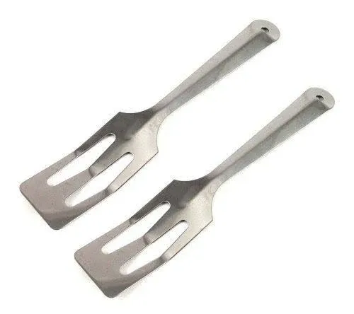 Rada Cutlery Serving Steel Spatula Server Made in The USA, 8-7/8 Inches, Stainless handle, 2 Pack