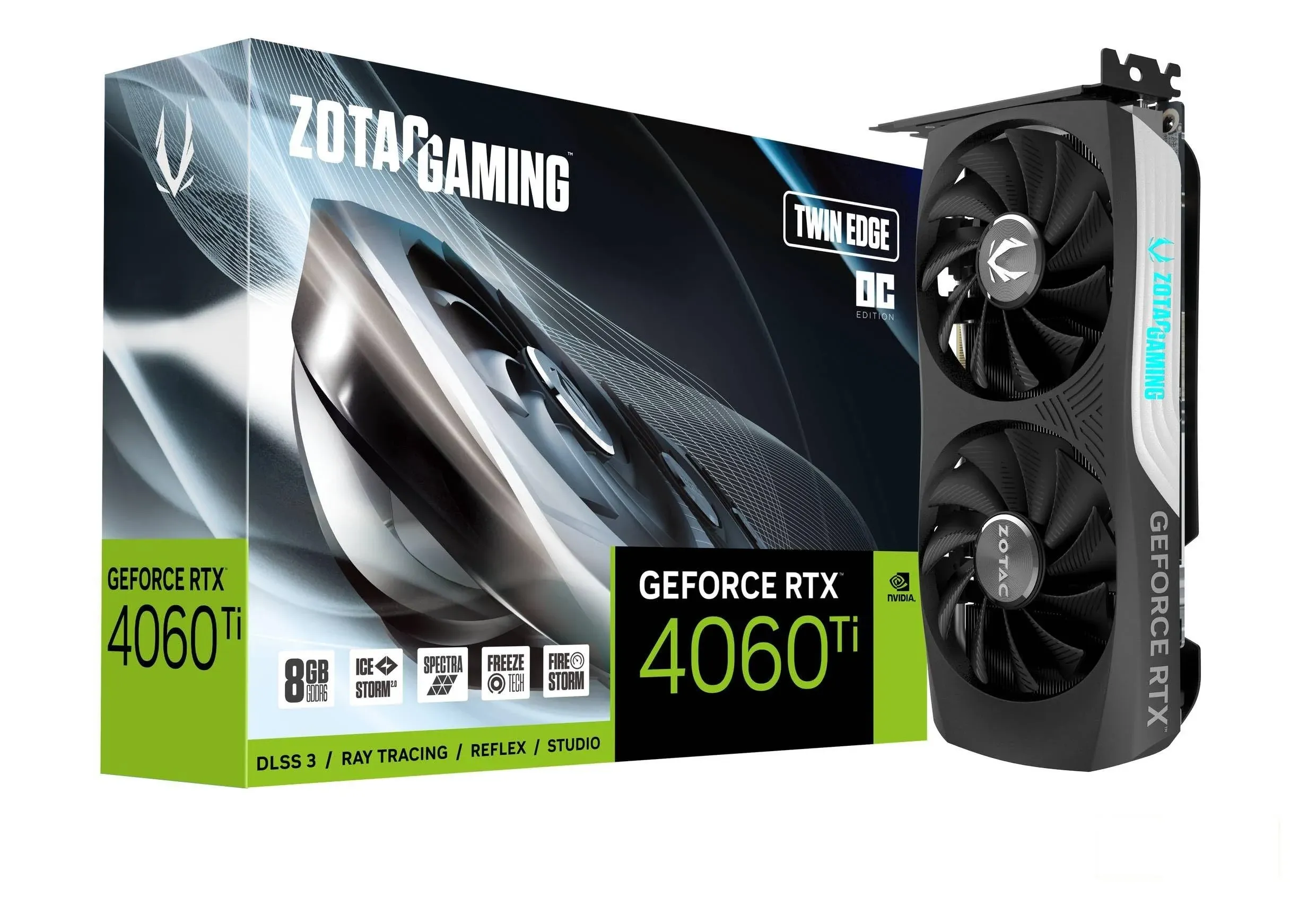 Tarjeta de video Zotac GeForce RTX 4060 Ti 8GB Twin Edge OC