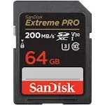 SanDisk 64GB Extreme Pro SDXC UHS-I Memory Card