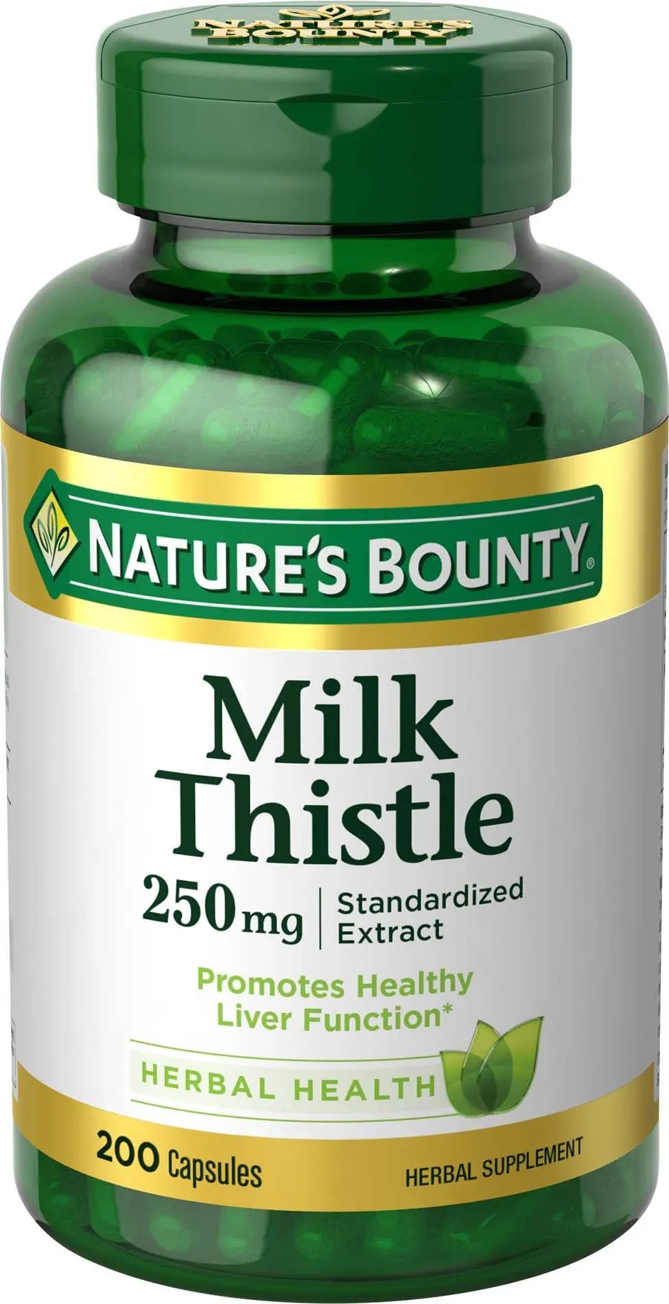 Natures Bounty Milk Thistle, 250 mg, Capsules - 200 capsules