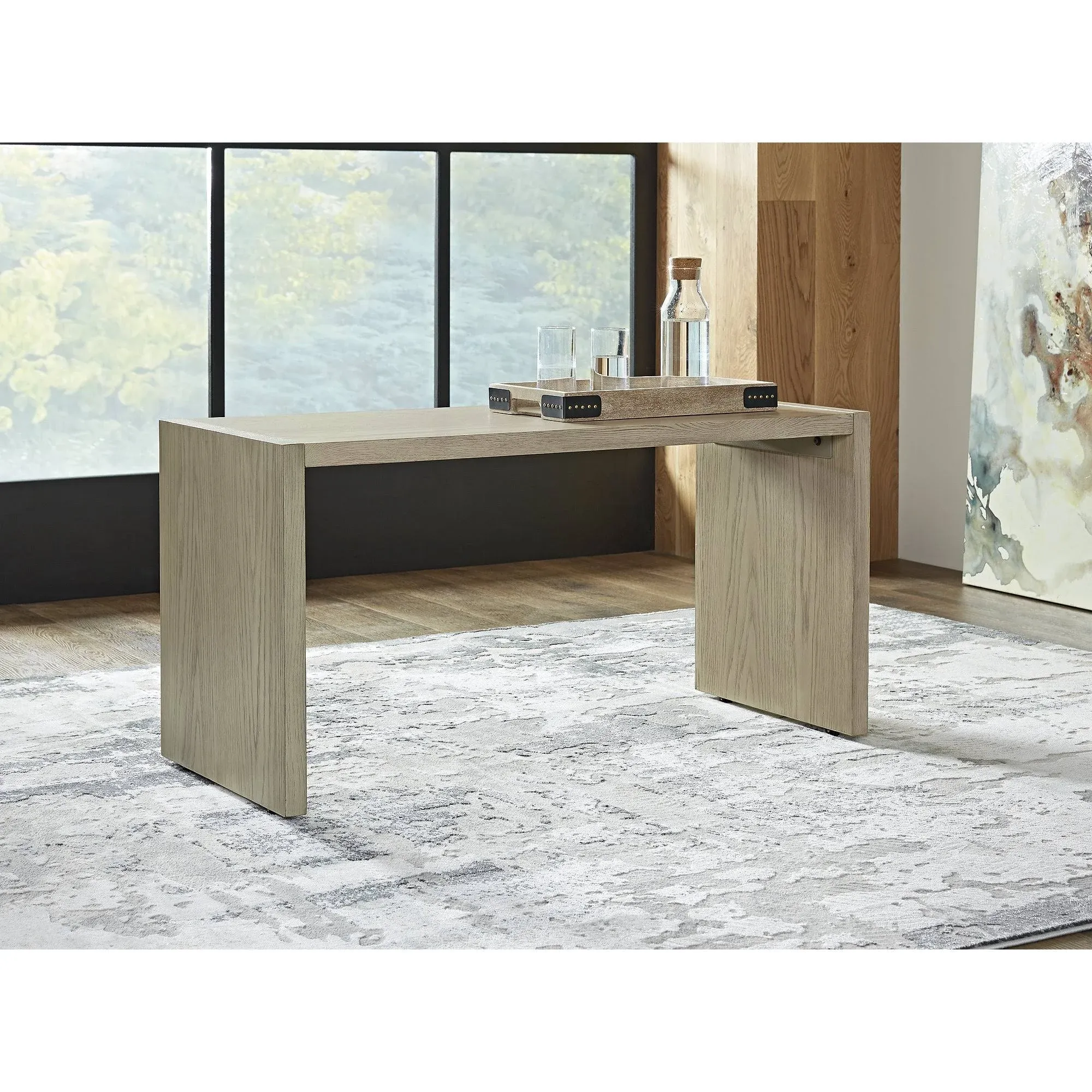 Ashley Dalenville Over Ottoman Table Gray