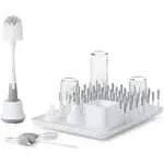 OXO Tot Bottle &amp; Cup Cleaning Set, White &amp; Gray