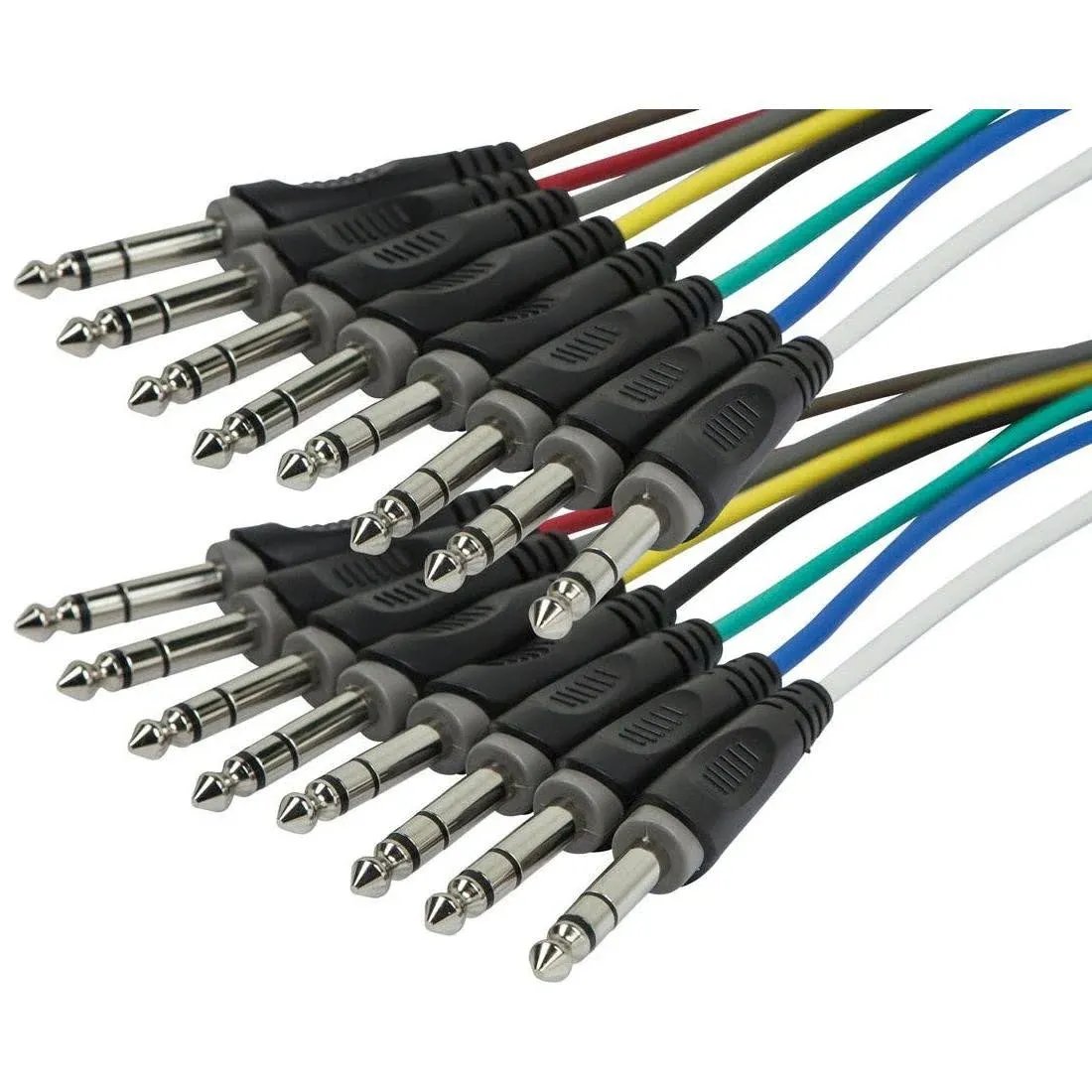 Monoprice 3ft 8-Channel 1/4Inch TRS male to 1/4Inch TRS male Snake Cable