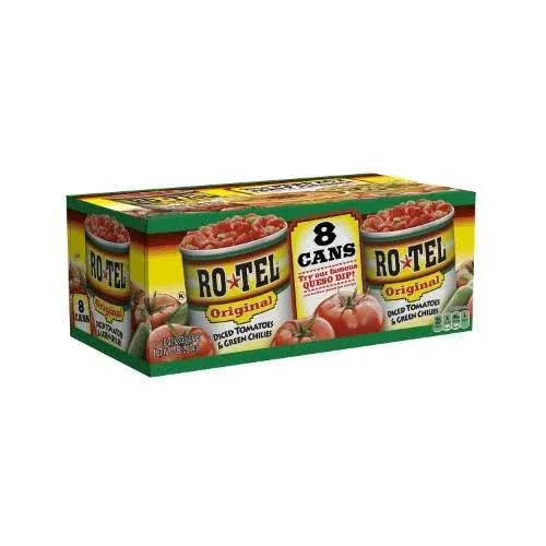 Ro-Tel Diced Tomatoes & Green Chilies - 8 pack, 10 oz cans