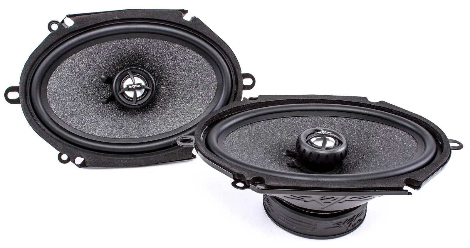 USED SKAR AUDIO RPX68 6&#034; x 8&#034; 2-WAY 210 WATT MAX CAR AUDIO COAXIAL SPEAKERS PAIR