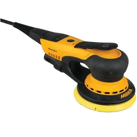 Mirka MID55020CAUS Direct Electric Random Orbital Sander, 5-Inch, Yellow, Black