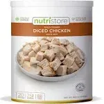 Nutristore Freeze-Dried Chicken | Emergency Survival Bulk Food Storage Meat | Perfect for Lightweight Backpacking, Camping & Home Meals | USDA Inspected | 25-Year Shelf Life