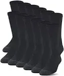 Gildan Men's Half Cushion Terry Foot Bed Mid-Crew Socks 12-Pack, Size: Shoe Size: 6-12, Gray