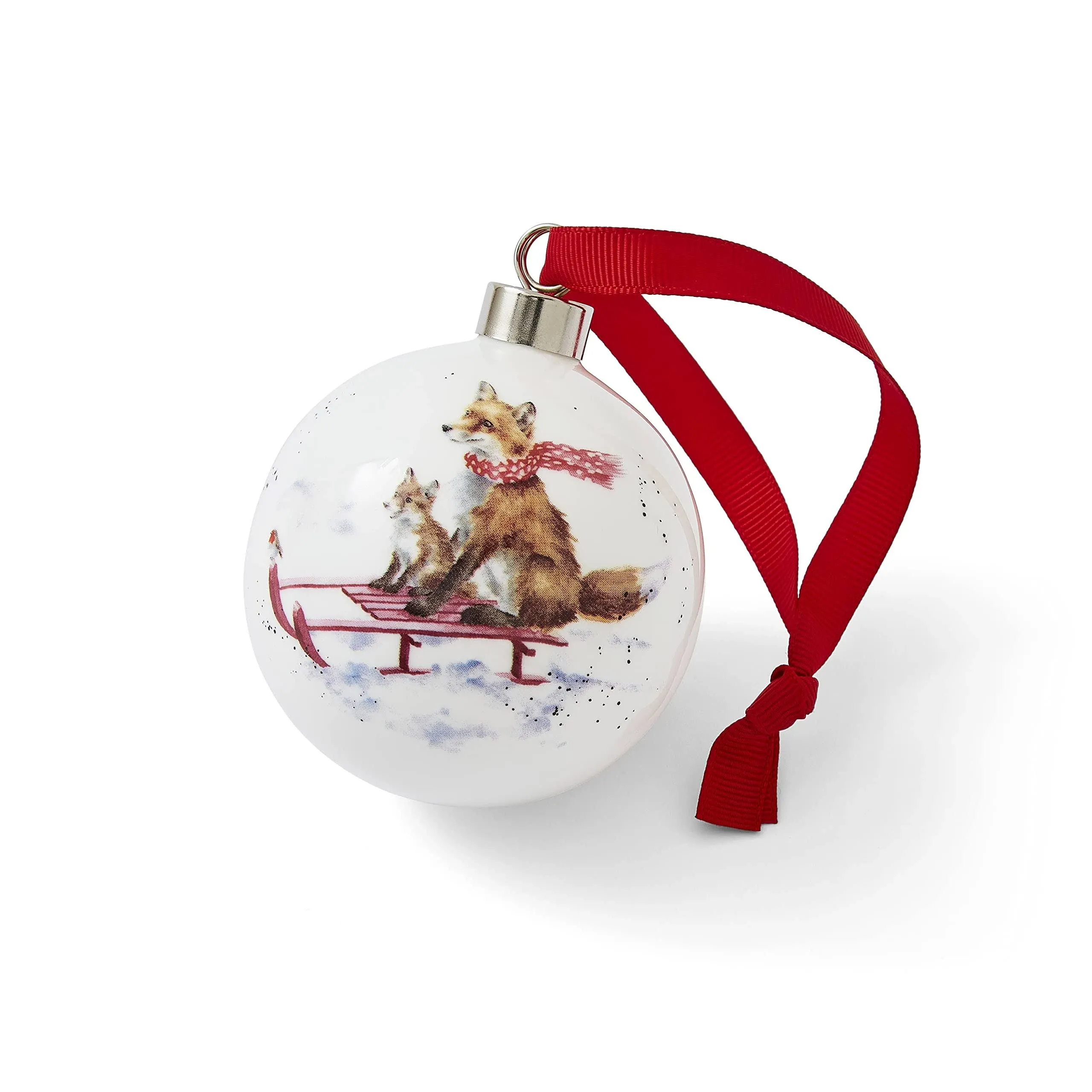 Wrendale Bauble - Sleigh Ride Fox