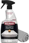 Weiman Quartz Countertop Cleaner and Polish - 24 Ounce with Microfiber Cloth - Clean and Shine Your Quartz Countertops Islands and Stone Surfaces