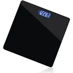 Moss & Stone Digital Body Weight Bathroom Scale Smart Scale Step-on Technology with Easy Read LCD, Up to 400 Pounds Perfect Digital Home Scale,10 Inch Black Highly Accurate Scale for Body Weight