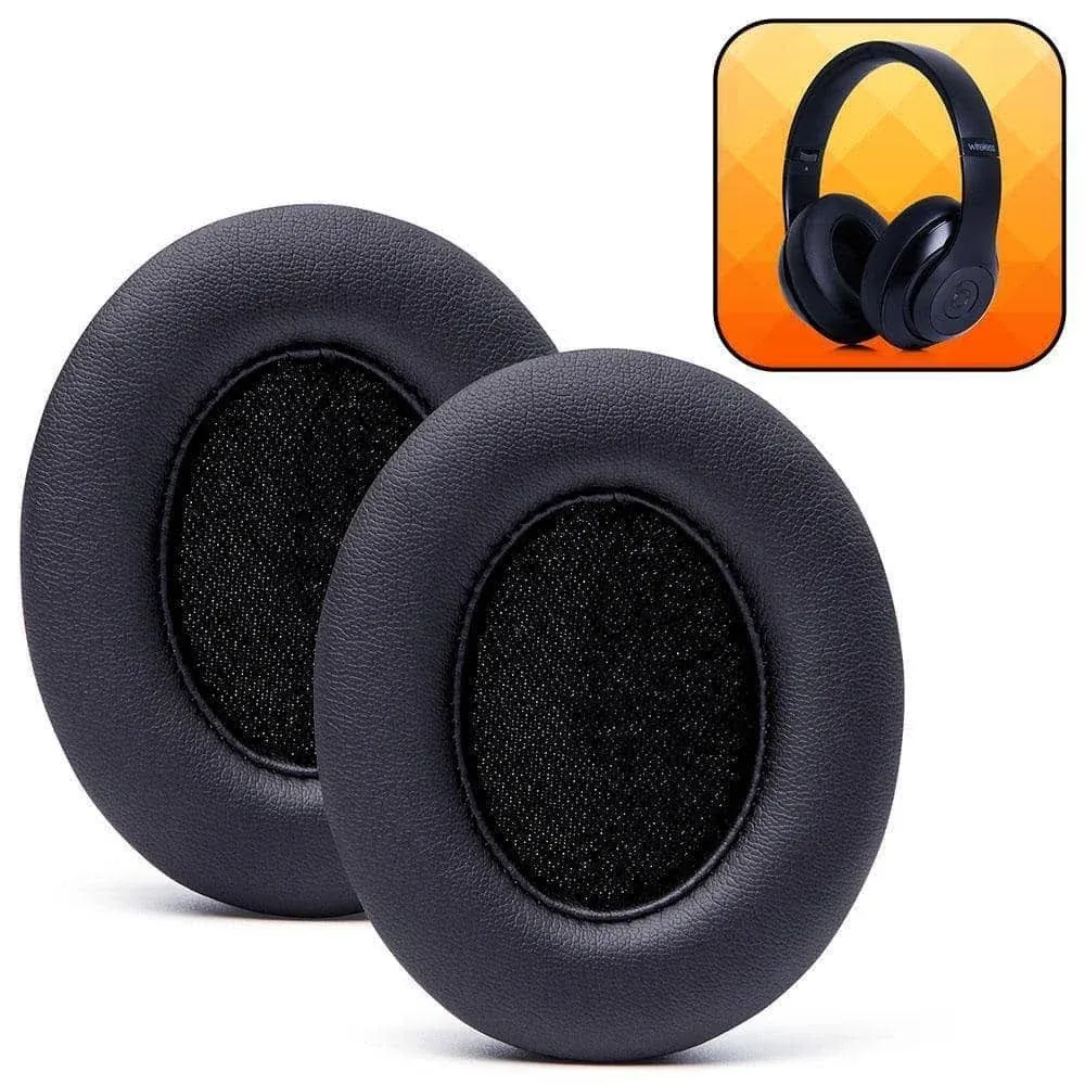 WC Wicked Cushions Replacement Ear Pads for Beats Studio 2 & 3 (B0501, B0500) Wired & Wireless | Does NOT Fit Beats Solo | Softer PU Leather, Enhanced Foam & Stronger Adhesive | Black