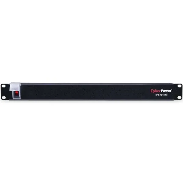 CyberPower CPS1215RM Basic PDU, 100-125V/15A, 10 Outlets, 15ft Power Cord, 1U Rackmount