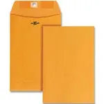 Quality Park Clasp Envelope 6 x 9 28lb Brown Kraft 100/Box